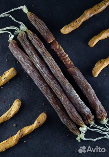 Колбаса из индейки сыровяленая