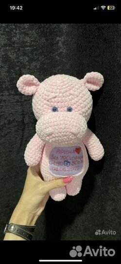 Игрушка бегемот