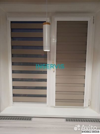 Шторы плиссе на проем