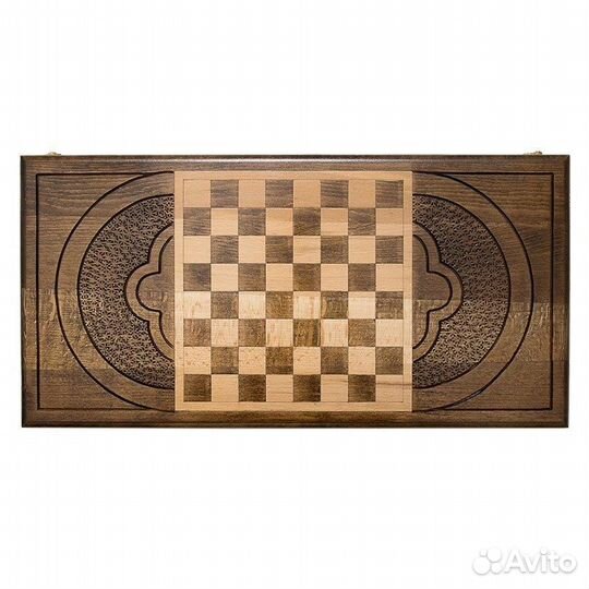 Нарды и шашки резные На полных парусах 60 х 60 см бук Армения 62585