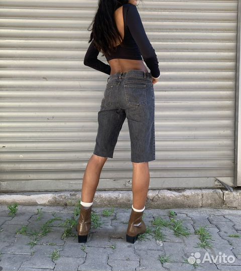 Шорты бермуды серые винтаж
