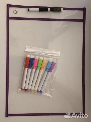 Папка «Пиши и стирай» + маркеры