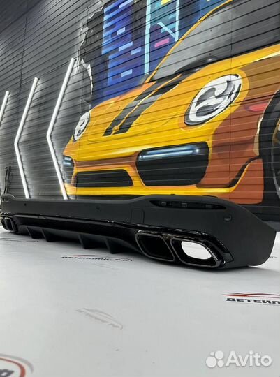 Диффузор с насадками Mercedes GLE W167 AMG