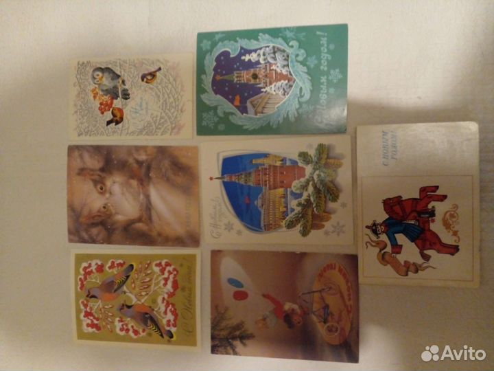 Открытки Новогодние Советский винтаж