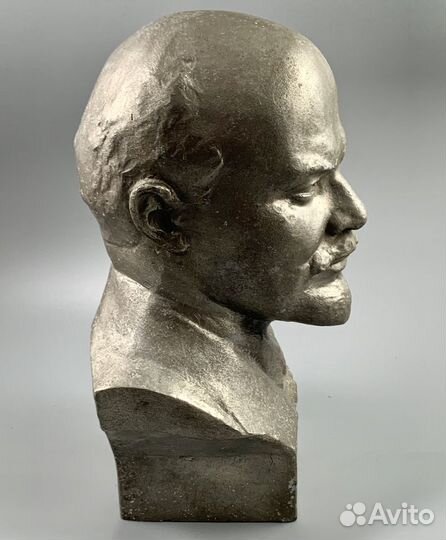Бюст В.И. Ленин. СССР. Силумин. Автор В.Сычев