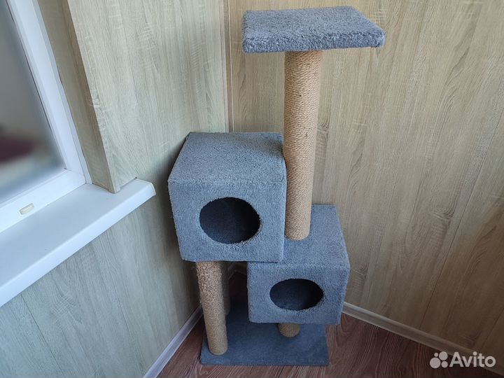 Домик-когтеточка двойной для животных