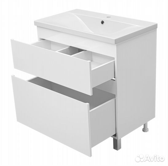 Тумба с рак. Лаки 80 нап. 2 ящ. + рак