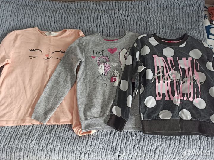 Вещи пакетом на девочку 128-134 пакетом