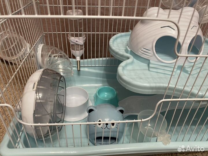 Клетка для хомяка с трубами