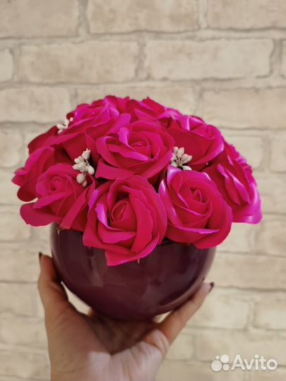 В наличии Букет из 15 мыльных роз