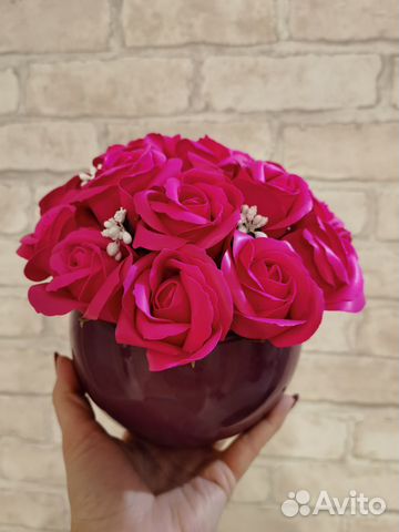 В наличии Букет из 15 мыльных роз