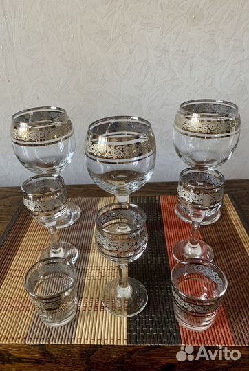 Фужеры богемское стекло