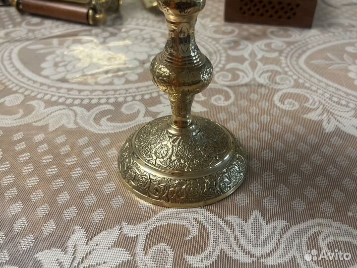 Подсвечник латунь