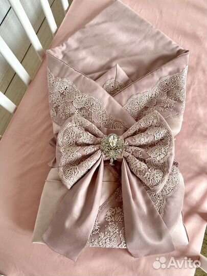 Конверт-одеяло для девочки на выписку