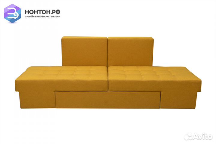 Диван еврокнижка Толедо желтый