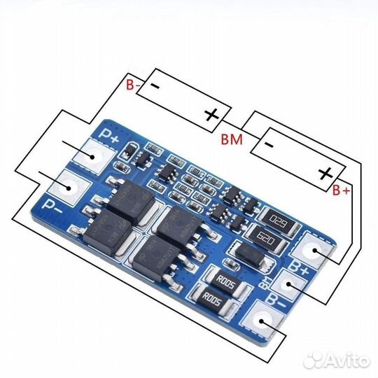 Плата контроля ET 2SBLi-20A4824B с балансировкой