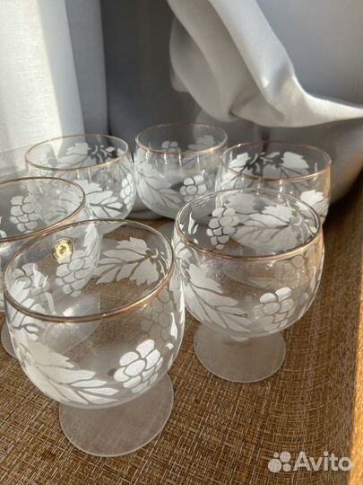 Бокалы + рюмки набор 12 штук