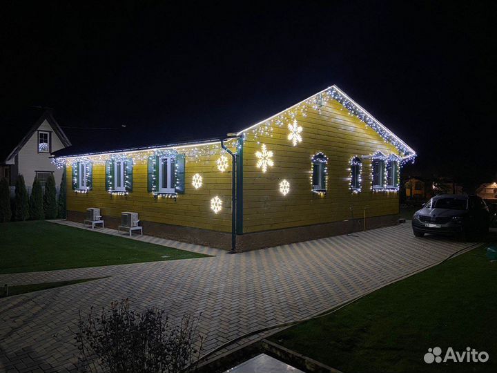 Гирлянда уличная Бахрома 5 метров 165 Led