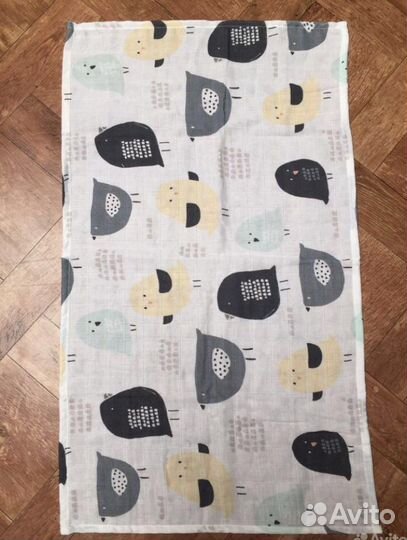 Пледик муслиновый + 3 пеленочки