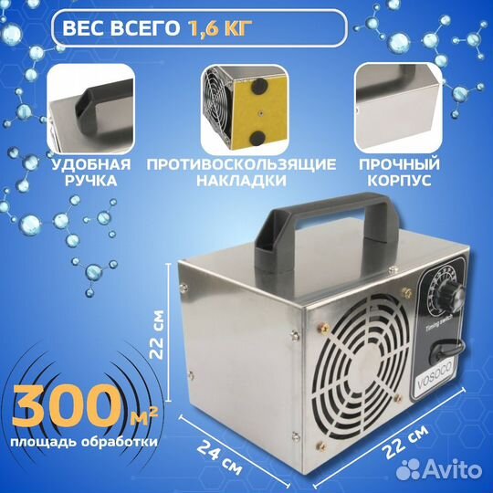 Озонатор промышленный. Полностью удаляет запахи