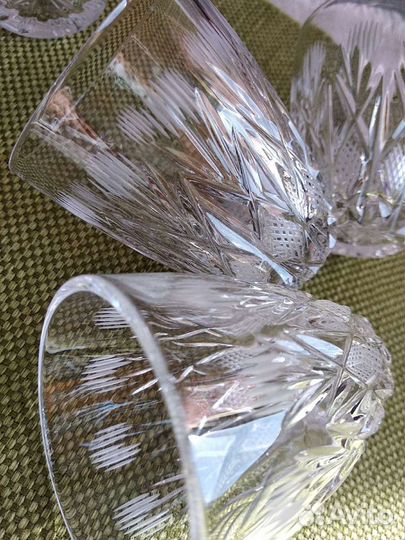 Стопки, хрусталь, 9 штук