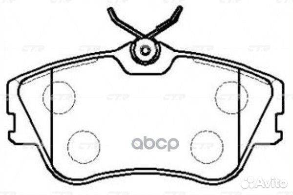 Колодки тормозные (старый арт. CK Vw -18) GK124