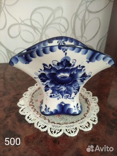 Гжель СССР посуда