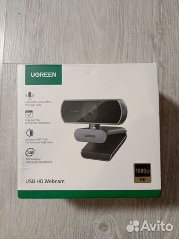 Веб-камера ugreen с 2мя микрофонами,1080P, Full HD объявление продам