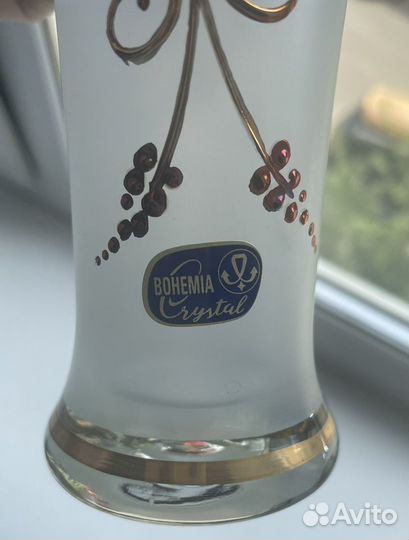 Набор кувшин и 6 бокалов bohemia crystal