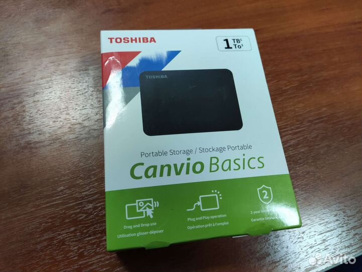 Внешний жесткий диск Toshiba 1TB