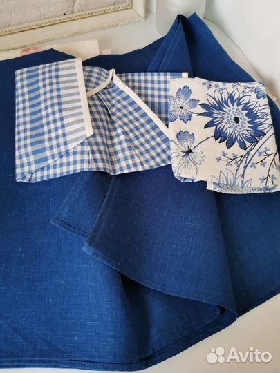 Скатерти салфетки рушники, лен жаккард, СССР