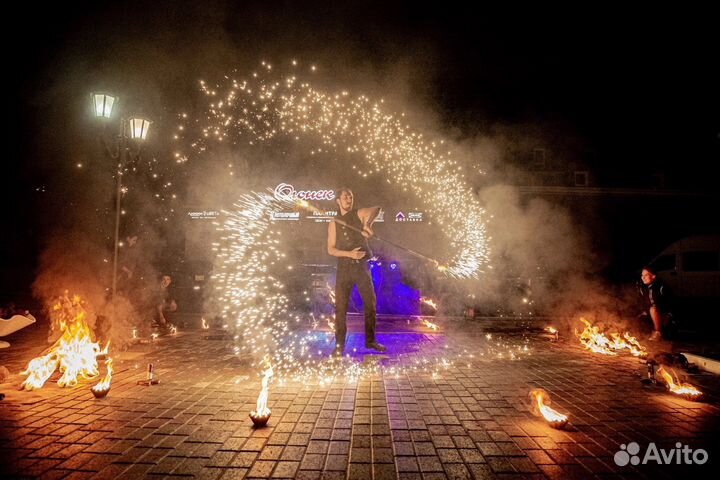 Огненное шоу/ вертушки/ огненное сердце