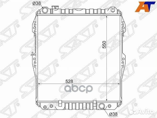 Радиатор Toyota 4Runner 89-95 / Hilux Surf 89-9