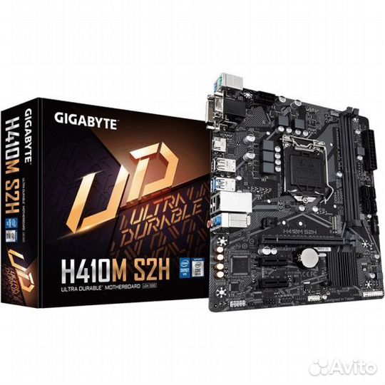 Материнская плата gigabyte H410M S2H с процессором