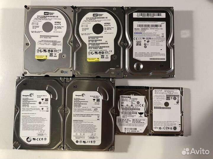 Жесткие диски SATA, IDE, 2.5