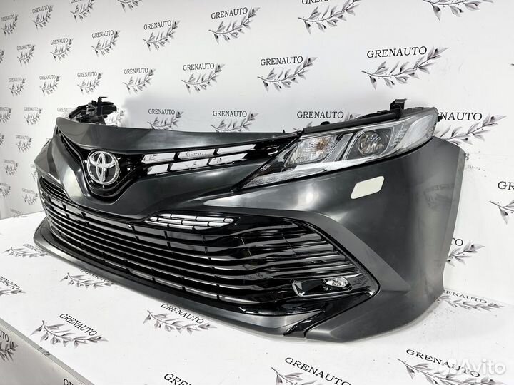 Бампер в сборе с фарами Camry 70 2018-2020г чёр