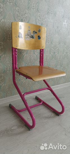 Растущая парта со стулом и тумбой Дэми