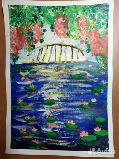 Картина гуашью