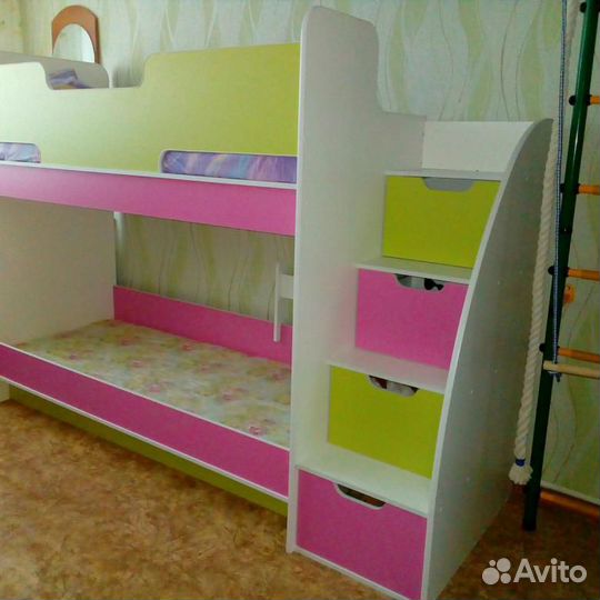 Юниор 9 детская 2-ярусная кровать