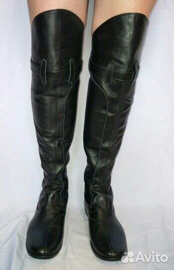 Ичиги/высокие кожаные сапоги для верховой езды