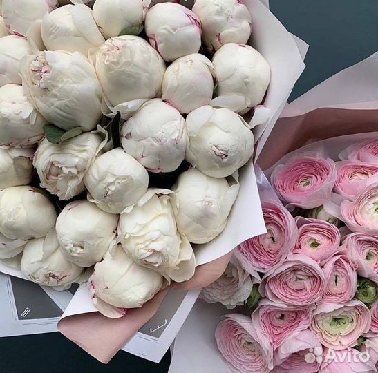 Пионы Цветы Букеты