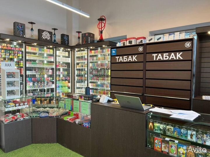 Табачный магазин с полным ассортиментом и спросом
