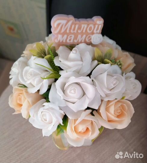 Букет из мыльных роз