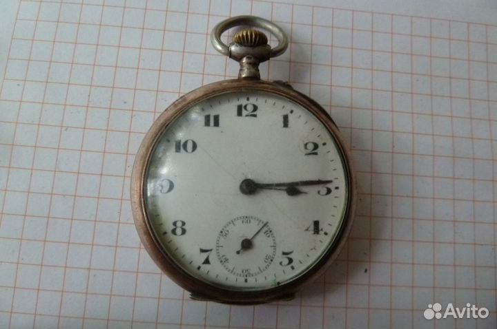Часы старинные серебро