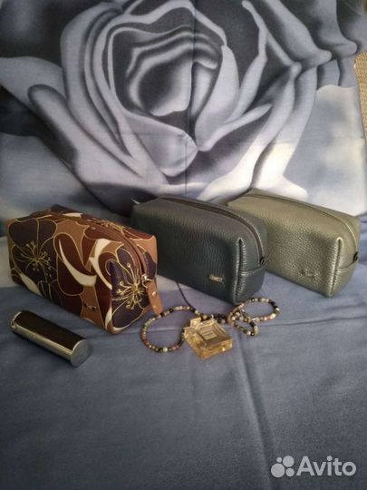 Косметички много натуральная кожа