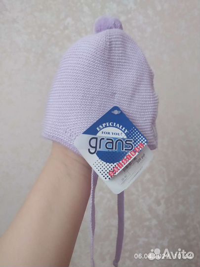 Шапочка для девочки весна
