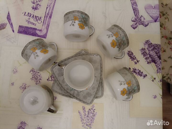 Кофейные чашки yamasen gold collection 6шт