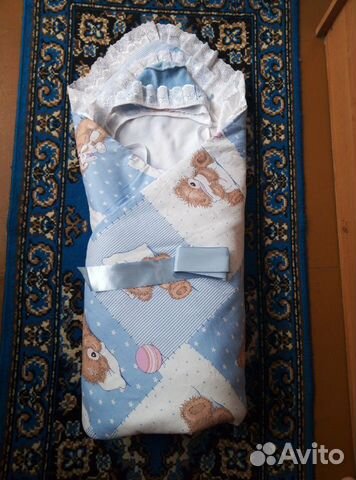 Конверт- одеяло на выписку состояние нового