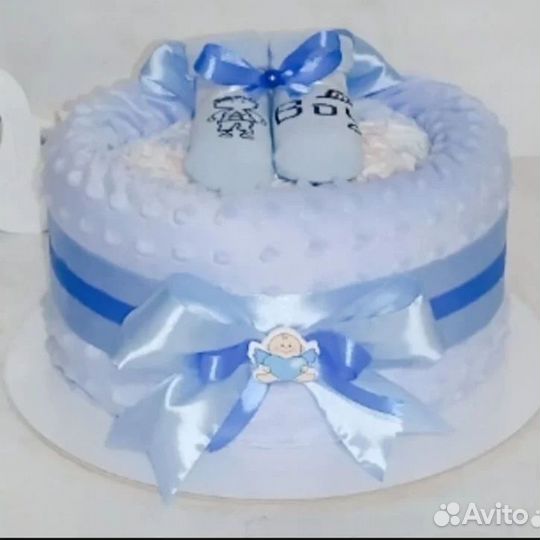 Торт из памперсов подгузников