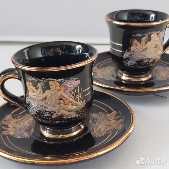 Чайная и кофейная пары, греческие сюжеты